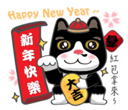 Bibi cat have a runny nose. Two sticker #14697205