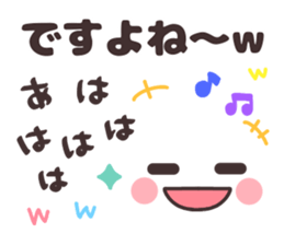 Simple facial sticker. sticker #14697890