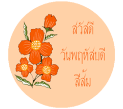 Flower greeting (Th) sticker #14699124
