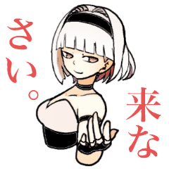 girl in black and white