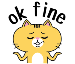 Orange cat JOJO sticker #14699339