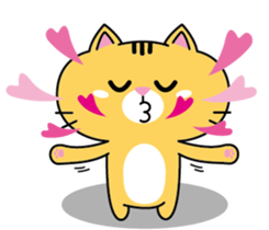 Orange cat JOJO sticker #14699350