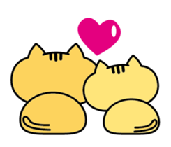 Orange cat JOJO sticker #14699352