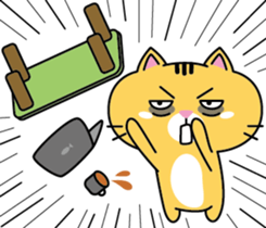 Orange cat JOJO sticker #14699360