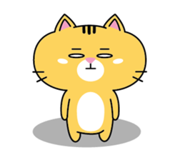 Orange cat JOJO sticker #14699361