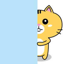 Orange cat JOJO sticker #14699363