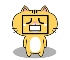 Orange cat JOJO sticker #14699367