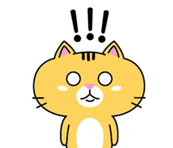 Orange cat JOJO sticker #14699368