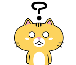 Orange cat JOJO sticker #14699369