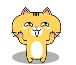 Orange cat JOJO sticker #14699372