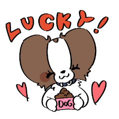 LUCKY DOG STICKER