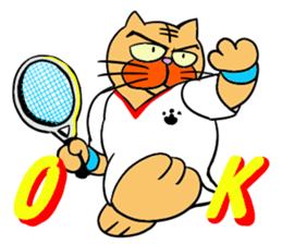 Tennis favorite Cat sticker #14699662