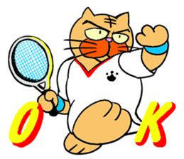 Tennis favorite Cat sticker #14699662