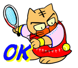 Tennis favorite Cat sticker #14699663