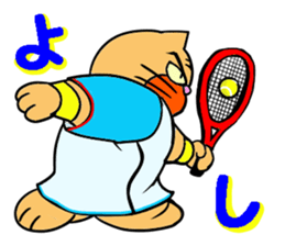 Tennis favorite Cat sticker #14699688