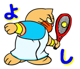 Tennis favorite Cat sticker #14699688