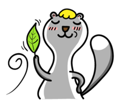 Cream ferret2 sticker #14700150