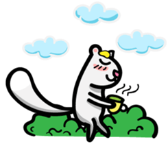 Cream ferret2 sticker #14700152