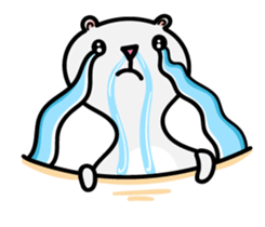 Cream ferret2 sticker #14700154