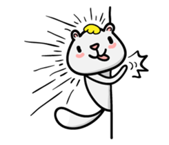 Cream ferret2 sticker #14700155