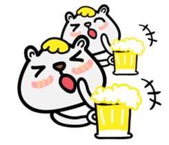 Cream ferret2 sticker #14700156