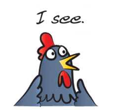 Mr Happy rooster sticker #14701334