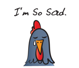 Mr Happy rooster sticker #14701341