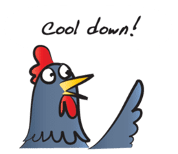 Mr Happy rooster sticker #14701347