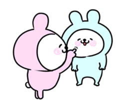 It is a panda in a moving rabbit sticker #14701744