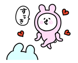 It is a panda in a moving rabbit sticker #14701754