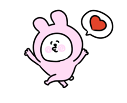 It is a panda in a moving rabbit sticker #14701757