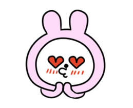 It is a panda in a moving rabbit sticker #14701758