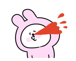 It is a panda in a moving rabbit sticker #14701759