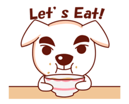 Jacob the White Puppy 2 sticker #14702072