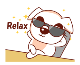 Jacob the White Puppy 2 sticker #14702075