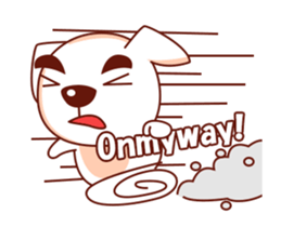 Jacob the White Puppy 2 sticker #14702076