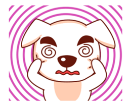 Jacob the White Puppy 2 sticker #14702085