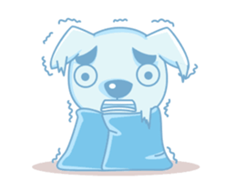 Jacob the White Puppy 2 sticker #14702086