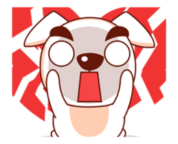 Jacob the White Puppy 2 sticker #14702087