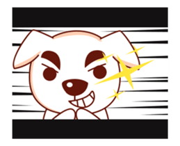 Jacob the White Puppy 2 sticker #14702088