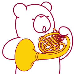 The Bear Ugokuma He Plays A Horn By Puniro The Bear Ugokuma He Plays A Horn By Puniro