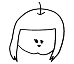 Gambaple-chan sticker #14702565