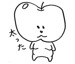 Gambaple-chan sticker #14702566