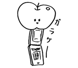 Gambaple-chan sticker #14702571