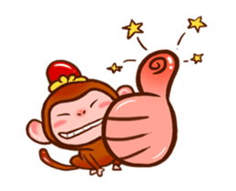 Action Golden Monkey sticker #14702945