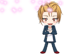 Lovely Boys Valentine English sticker #14703105