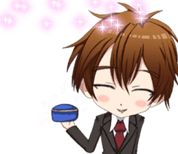 Lovely Boys Valentine English sticker #14703106