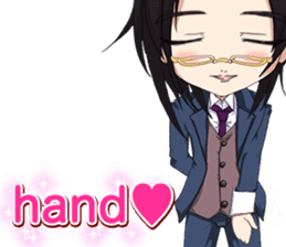 Lovely Boys Valentine English sticker #14703120