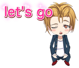 Lovely Boys Valentine English sticker #14703121