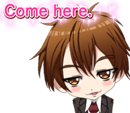 Lovely Boys Valentine English sticker #14703130